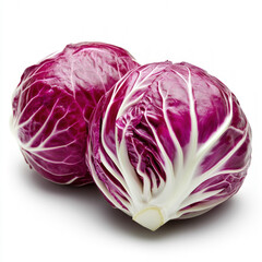 Obraz premium Red Cabbage Isolated