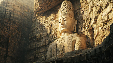 Ancient Buddha, Cliffside Majesty