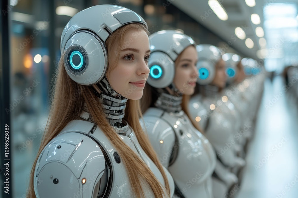 Poster call center colleagues with ai tools, enhancing customer support efficiency,