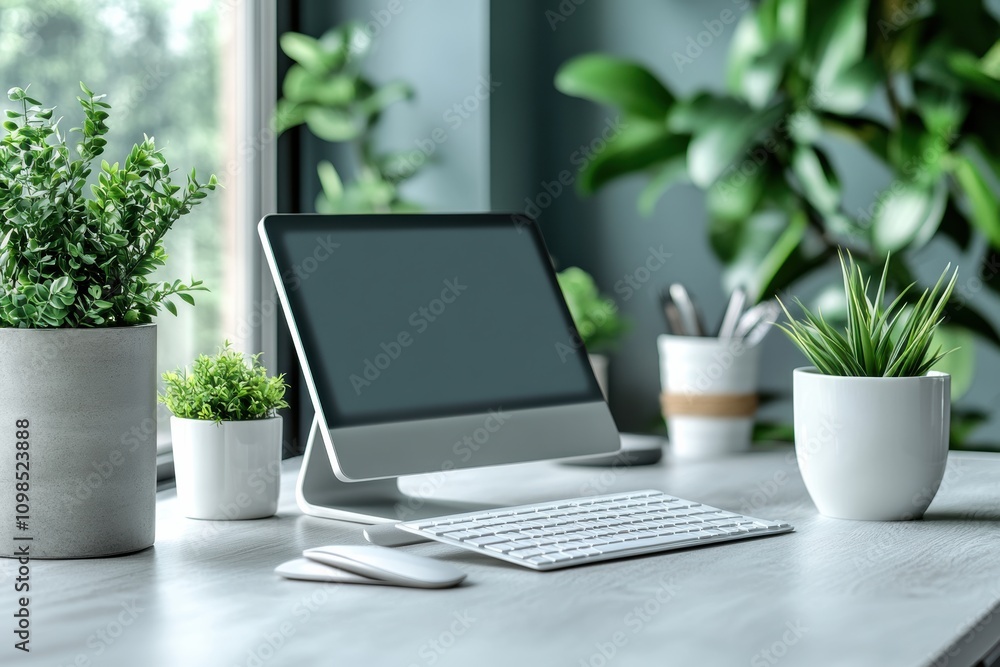 Poster colleague value proposition with remote work tools, emphasizing adaptability,