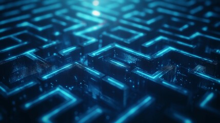 Obraz premium abstract design featuring a maze of arrows and pathways, symbolizing the process of navigating new business ideas