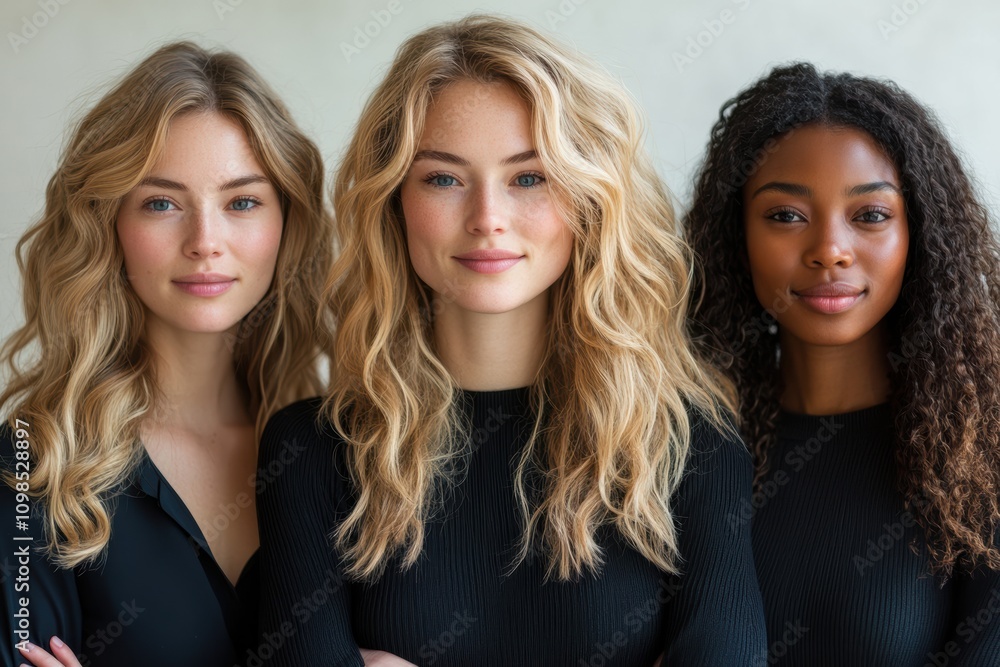 Poster female tech entrepreneurs leading startups in ai, robotics, and cloud computing, paving the way for 