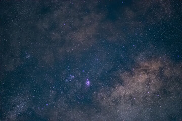 Obraz premium Milky way among stars in the night sky