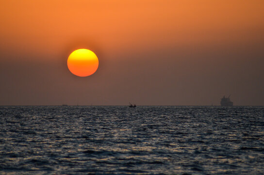 Sunset at Seaview Karachi, Pakistan 