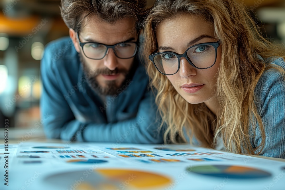 Poster junior analysts using data analytics tools, focusing on tech-savvy solutions,