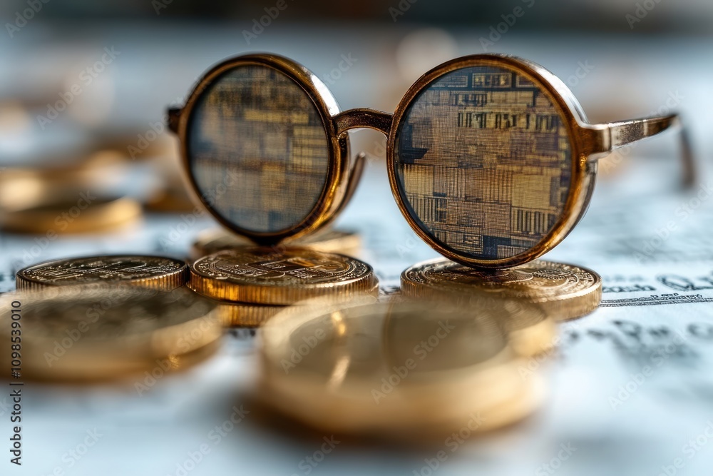 Poster Rebel investors exploring blockchain-based meme stock platforms, integrating decentralized finance with speculative trends,