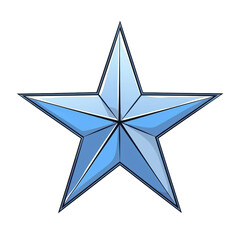 star isolated on white background