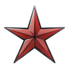 Obraz premium star isolated on white background