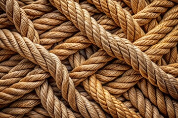 Fototapeta premium Intricate Patterns of Natural Hemp Rope Artfully Interwoven in a Touch of Fashion for Captivating Editorial Photography