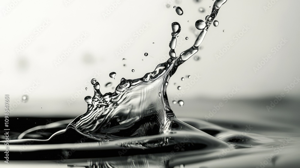 Poster ink drops falling into water creating stunning ripples and unique patterns in a captivating close-up