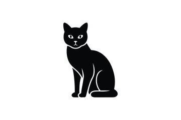 Obraz premium Cat illustration on white background. vector art.