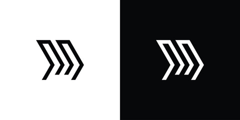 Unique and modern  M  logo design