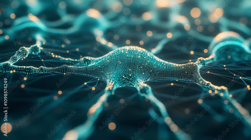 Poster intricate neural network visualization