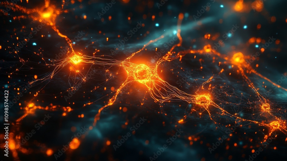 Poster intricate neural network visualization