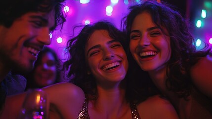 A group of friends and acquaintances mingling at a social event, great for use in party or gathering scenes