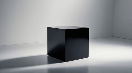 Fototapeta premium Glass Monochrome Cube