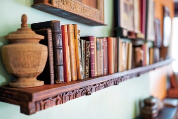 A shelf filled with numerous books, perfect for libraries, offices or homes