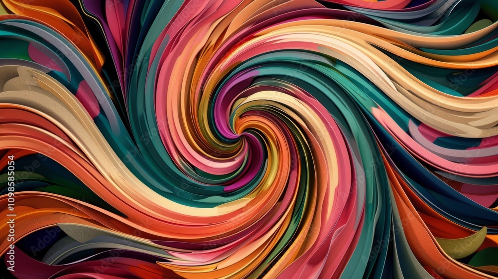 Aufkleber conceptual abstract pattern background swirl