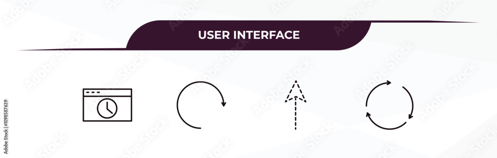 Aufkleber fully editable outline icon collection from user interface concept. thin line icons set such as wind