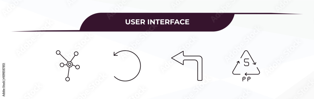 Aufkleber fully editable outline icon collection from user interface concept. thin line icons set such as data