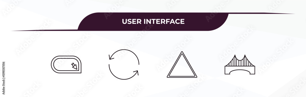 Aufkleber fully editable outline icon collection from user interface concept. thin line icons set such as corn
