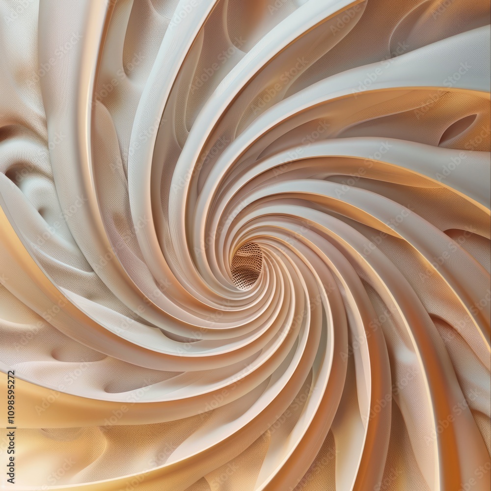 Poster swirl pattern in creative way idea
