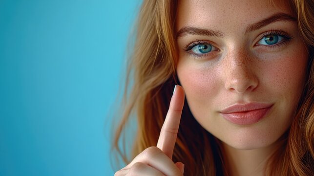 A person's hand with their finger held up for attention, suitable for use in illustrations about communication or personal expression