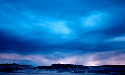 Fototapeta premium cloudy day at the beach