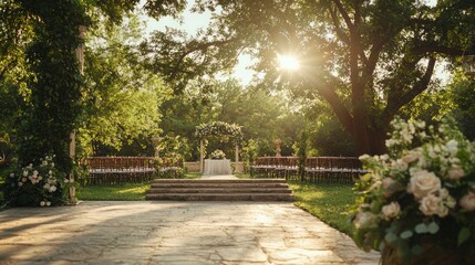 Timeless Romance at Classic Outdoor Wedding - Old Money Elegance in Lush Garden Setting