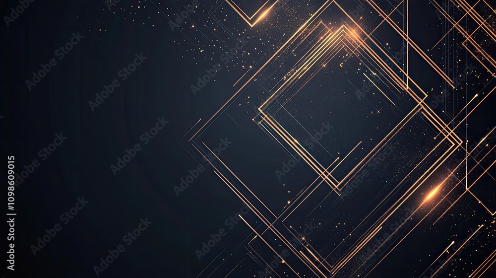 Poster a sleek modern outline border design with fine lines and an elegant touch