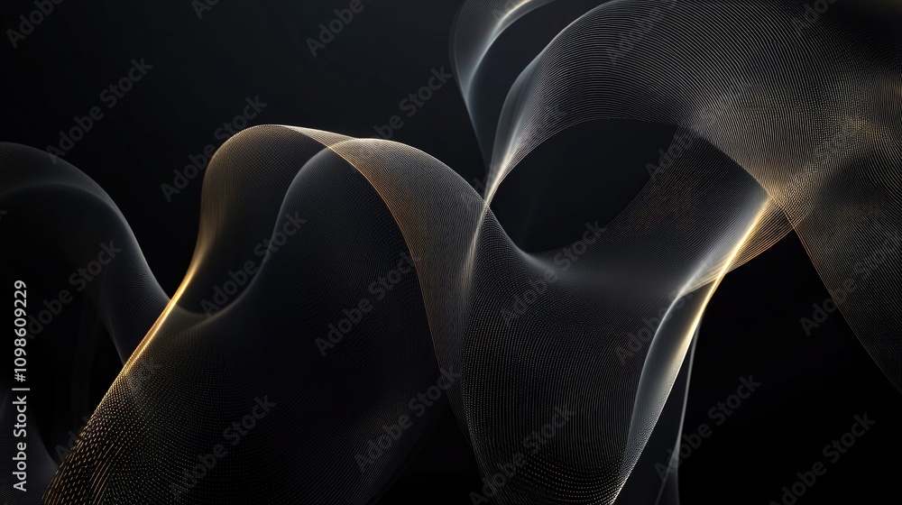Poster a sleek modern outline border design with fine lines and an elegant touch