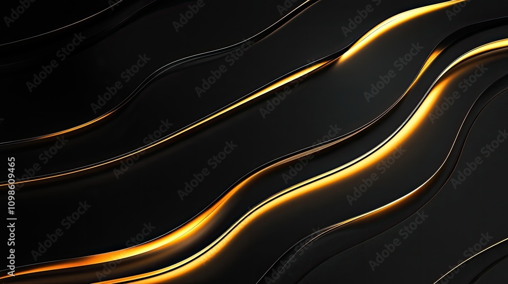 Poster a sleek modern outline border design with fine lines and an elegant touch