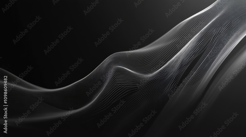 Poster a sleek modern outline border design with fine lines and an elegant touch