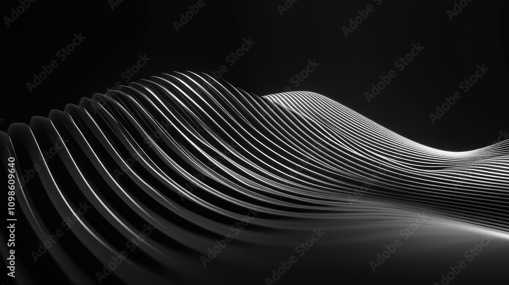 Poster a sleek modern outline border design with fine lines and an elegant touch