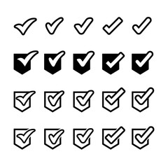 Check Mark, Valid, Yes, Confirmation, Okey, Positive checked, confirm, Acceptance in checklist, icon