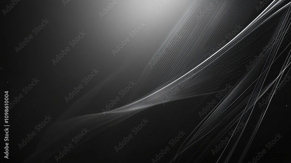 Poster a sleek modern outline border design with fine lines and an elegant touch