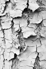 Obraz premium A black and white photo of a cracked brick wall with worn-out mortar joints