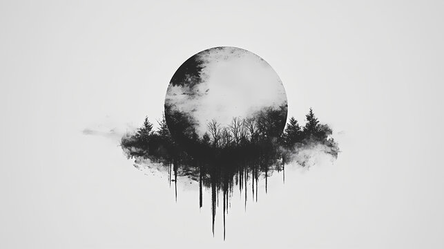 Printable wall art poster print. hand drawn minimalism design for scandinavian interior. Minimalism. Illustration