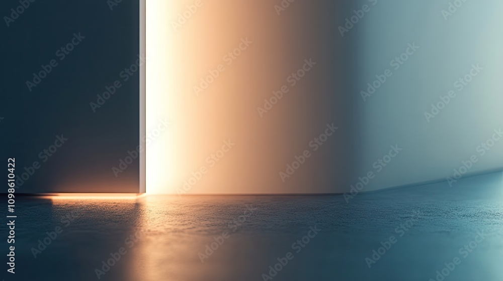 Poster a simple yet elegant corner border with soft gradients and light textures