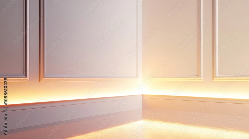 Aufkleber a simple yet elegant corner border with soft gradients and light textures
