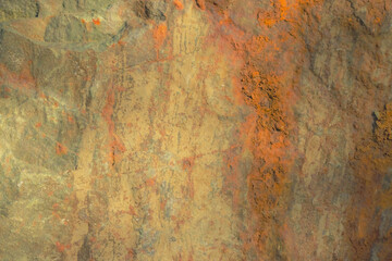 A Colourful Rock Along Shoreline Of Lake Ontario