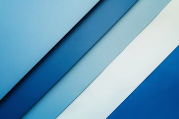 Fototapeta premium Abstract image featuring overlapping blue layers in a geometric pattern, perfect for modern design projects.