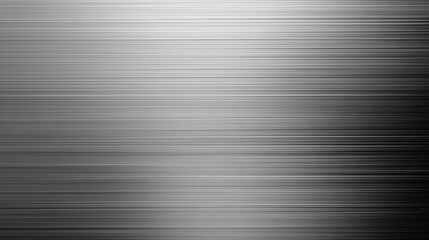 Brushed steel metallic texture with fine horizontal lines, creating a sleek, modern, and industrial aesthetic, emphasizing refined surfaces and contemporary design.