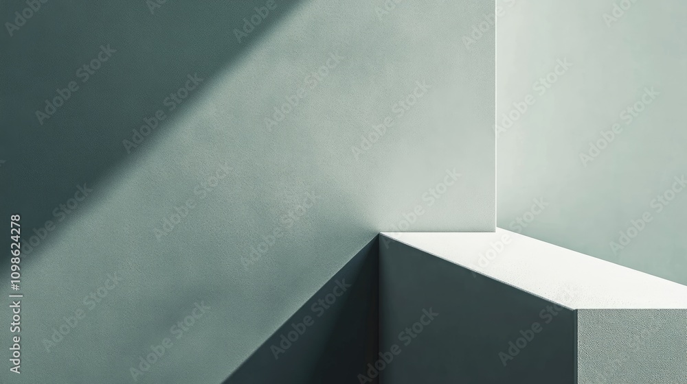 Poster a minimalist page border featuring simple lines and muted colors