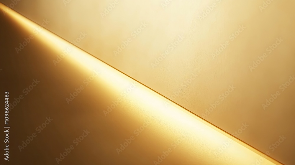 Poster a minimalistic gold border with a sleek finish and clean lines