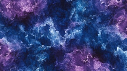 Fototapeta premium A magical tie dye pattern resembling a starry night sky in deep blues and purples