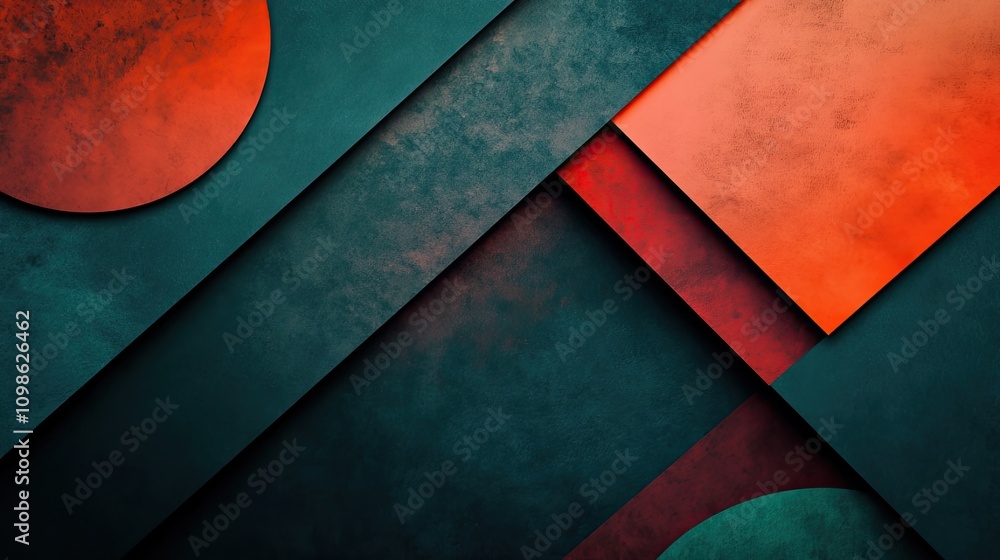 Aufkleber a layered outline border featuring overlapping shapes and dynamic colors
