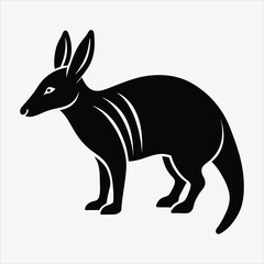 Obraz premium Aardvark vector White background illustration Generative Ai
