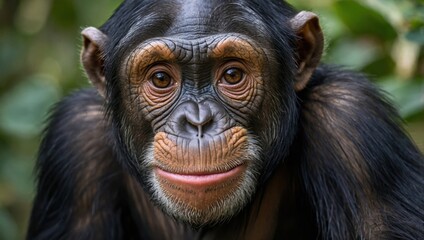 Chimpanzee, close-up of chimpanzee face