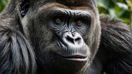 Gorilla, close up of gorilla face